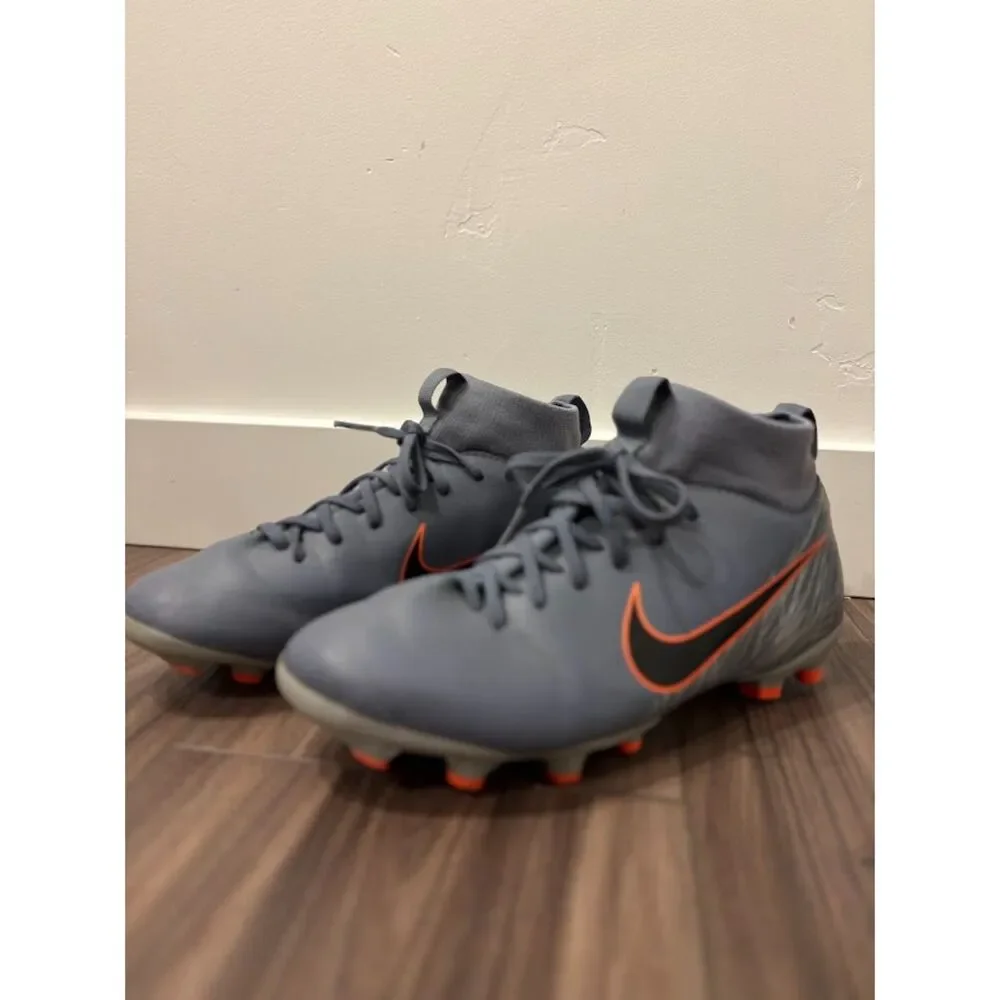 Nike Mercurial Superfly 6 Academy FG/MG Soccer Cleats Youth 5.5Y Grey Orange